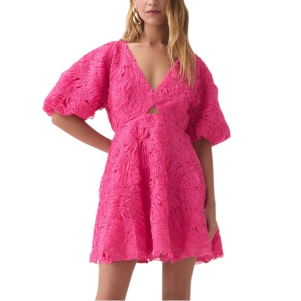 NWT AJE Women’s Florential Pink Mini Swing Dress